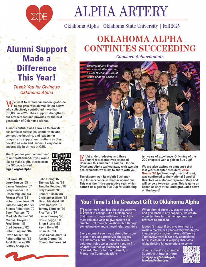 Sigma Phi Epsilon Oklahoma State F25
